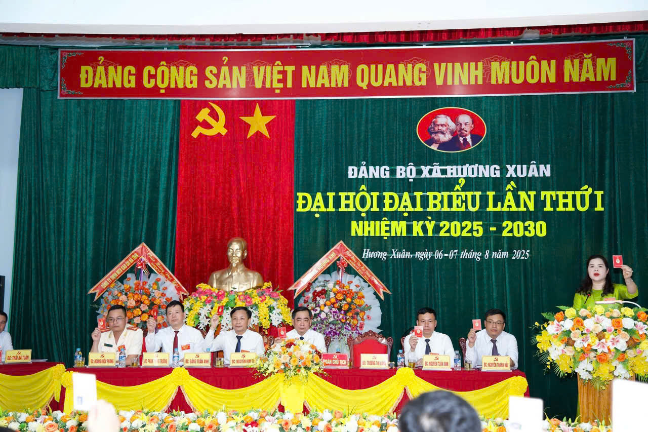 Phiên trù bị Đại hội đại biểu Đảng bộ xã Hương Xuân lần thứ I, nhiệm kỳ 2025-2030