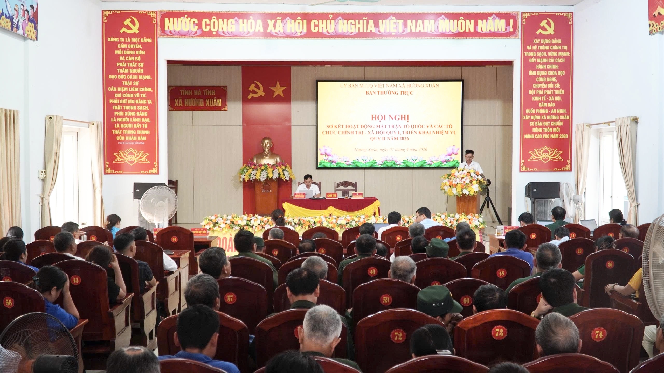 Hội nghị sơ kết công tác Mặt trận và các tổ chức chính trị - xã hội quý I, triển khai nhiệm vụ quý II năm 2026