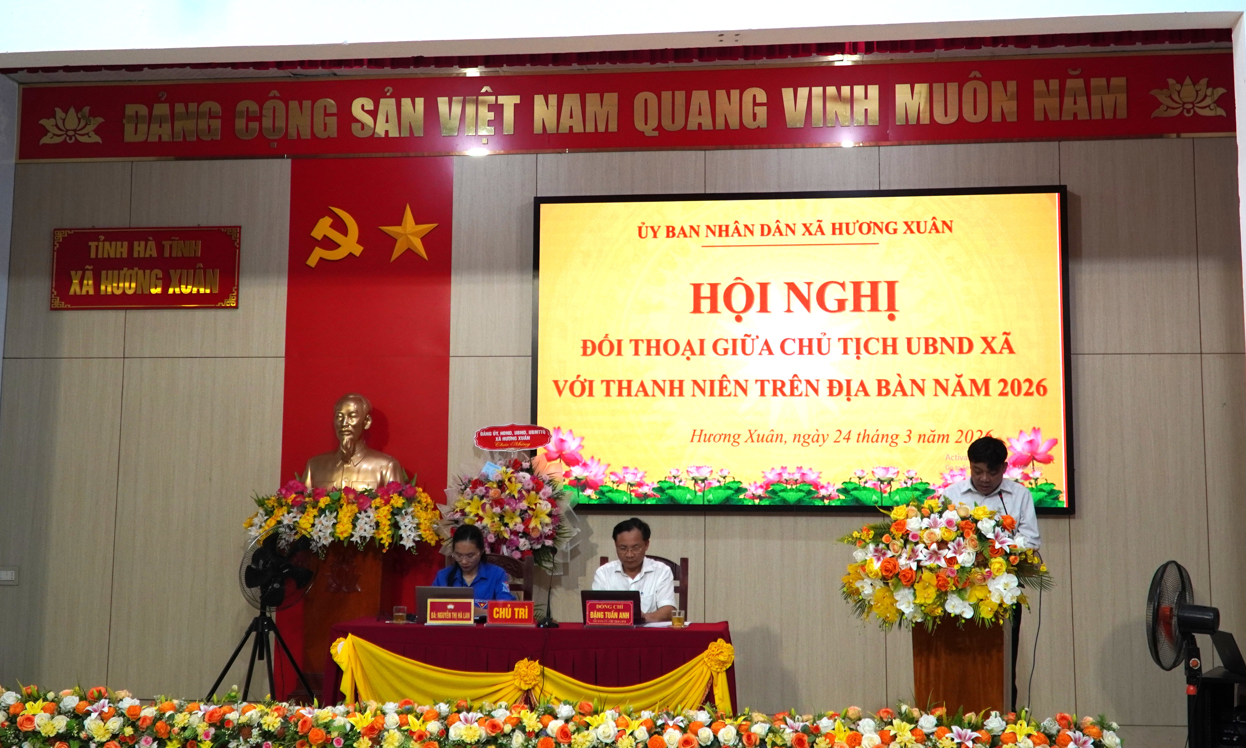 Xã Hương Xuân tổ chức Hội nghị đối thoại giữa Chủ tịch UBND xã với thanh niên trên địa bàn năm 2026.