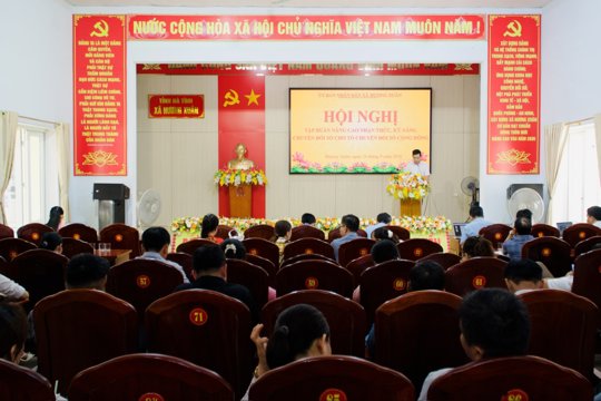 Hương Xuân tập huấn nâng cao nhận thức, kỹ năng chuyển đổi số cho các Tổ chuyển đổi số cộng đồng
