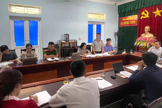 Hương Xuân tập trung tháo gỡ khó khăn, vướng mắc trong tổ chức thi hành án dân sự 