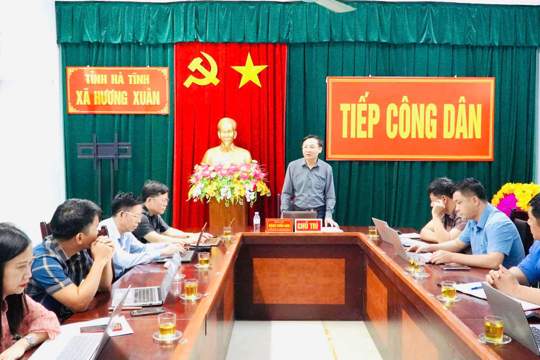 Chủ tịch UBND xã Hương Xuân chủ trì Phiên tiếp công dân định kỳ tháng 8 năm 2026