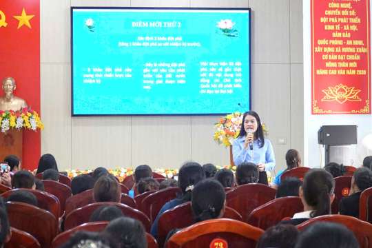 Hội LHPN xã Hương Xuân tổ chức tập huấn nghiệp vụ công tác Hội năm 2026