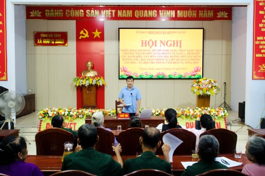 Xã Hương Xuân triển khai hướng dẫn xét tặng, truy tặng “Huy chương Thanh niên xung phong vẻ vang”