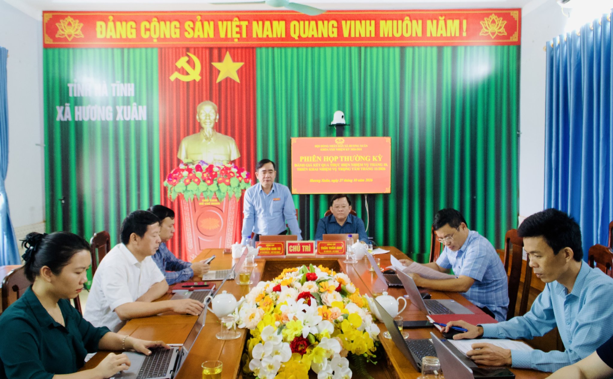 HĐND xã Hương Xuân đánh giá kết quả hoạt động tháng 10, triển khai nhiệm vụ trọng tâm tháng 11/2026