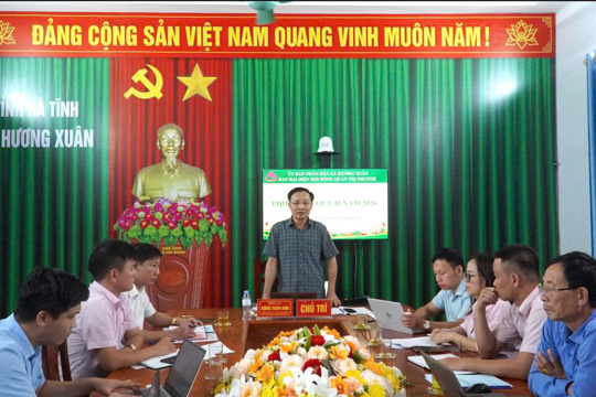 HƯƠNG XUÂN: Đánh giá kết quả hoạt động tín dụng chính sách xã hội quý II, triển khai nhiệm vụ quý III năm 2026 