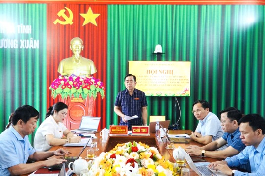 Ban Thường vụ Đảng ủy xã Hương Xuân đánh giá kết quả thực hiện các kết luận quý II và quý III năm 2026