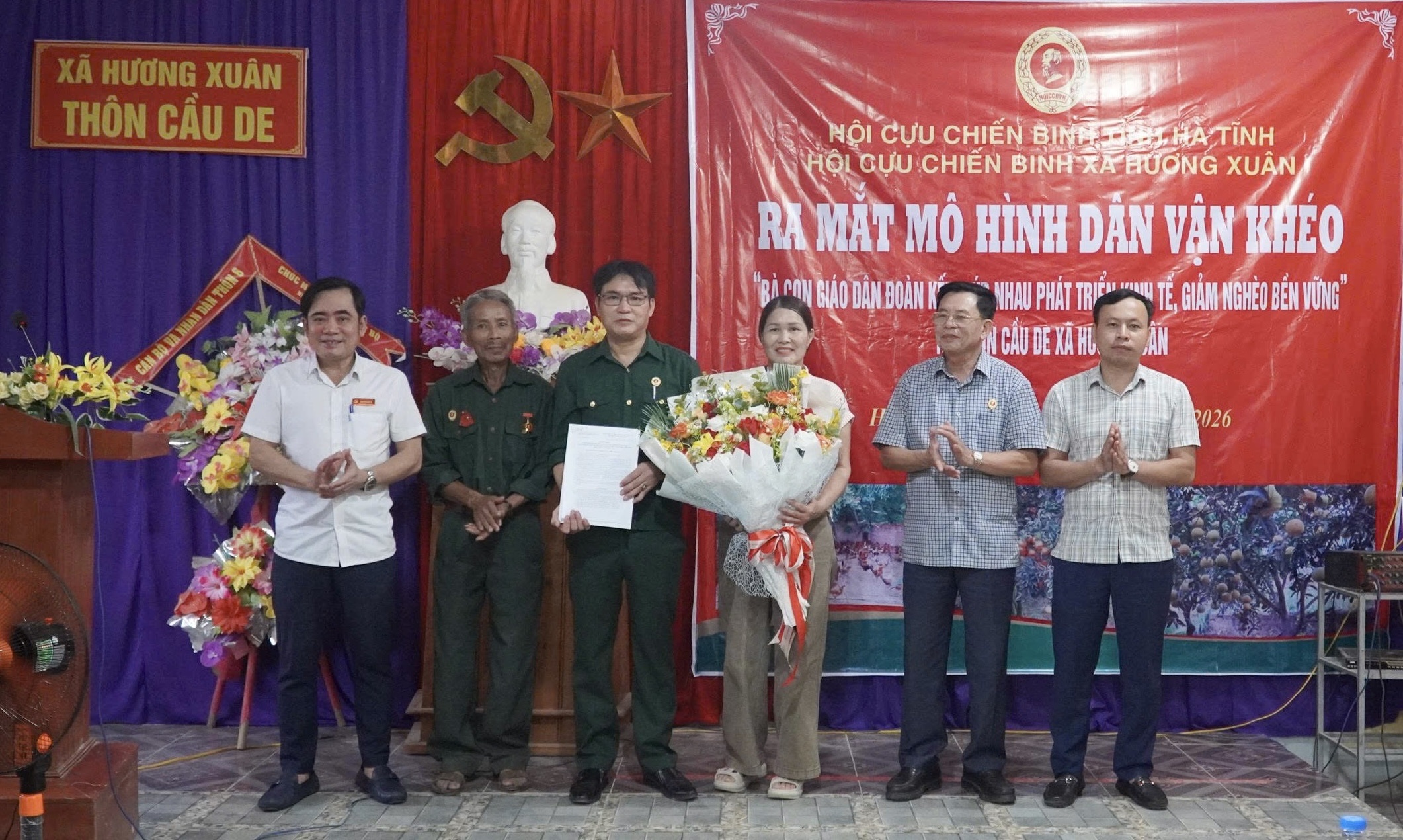 Hội Cựu chiến binh xã Hương Xuân ra mắt mô hình dân vận khéo năm 2026 